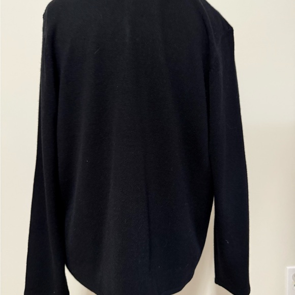 Designers Original Vintage black sweater set with sequin trim size large - Picture 6 of 15